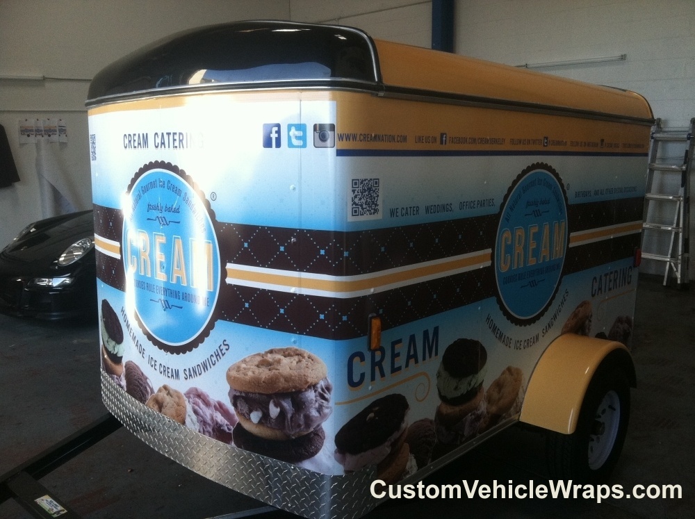 Cream Catering Wrap Custom Vehicle Wraps