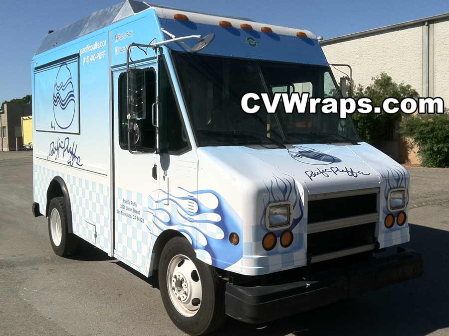Food Truck Wrap for Pacific Puffs in San Francisco Custom Vehicle Wraps