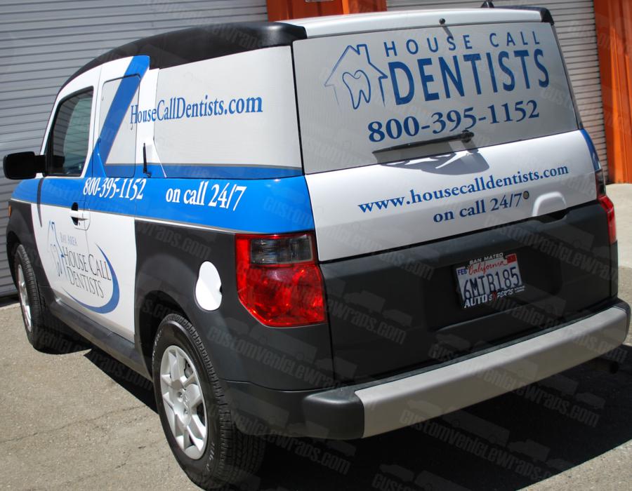 San Francisco Car Wrap for House Call Dentists Custom Vehicle Wraps