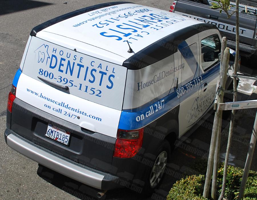San Francisco Car Wrap for House Call Dentists Custom Vehicle Wraps