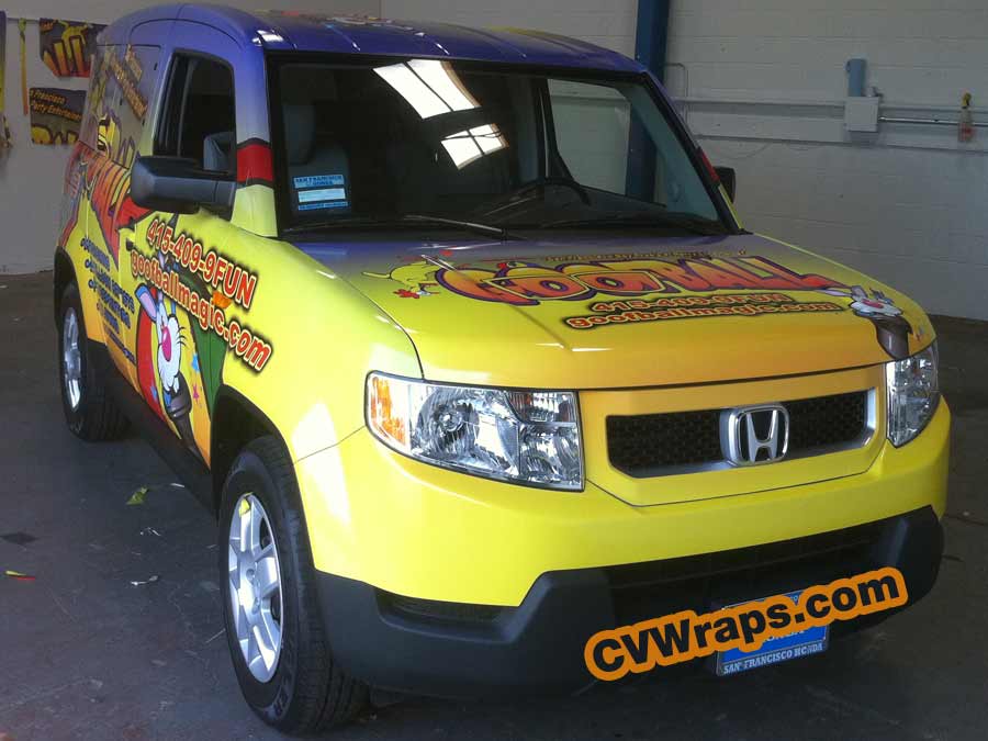 Car Wrap for San Francisco’s Clown Goofball Custom Vehicle Wraps