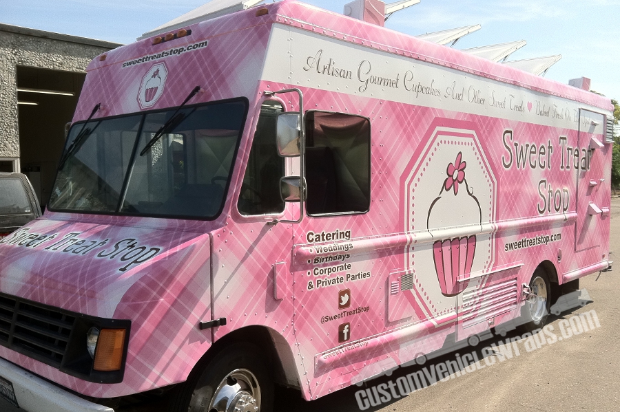 Sweet Treat Stop Food Truck Wrap Custom Vehicle Wraps