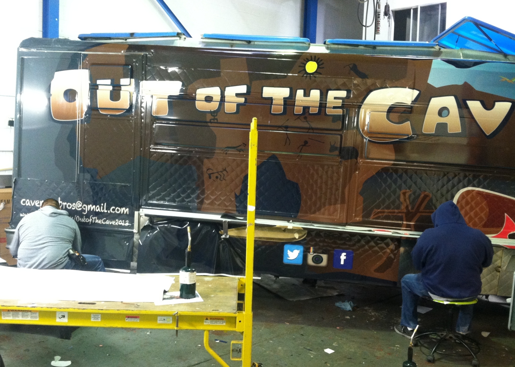 out of the cave food truck wrap06 Custom Vehicle Wraps