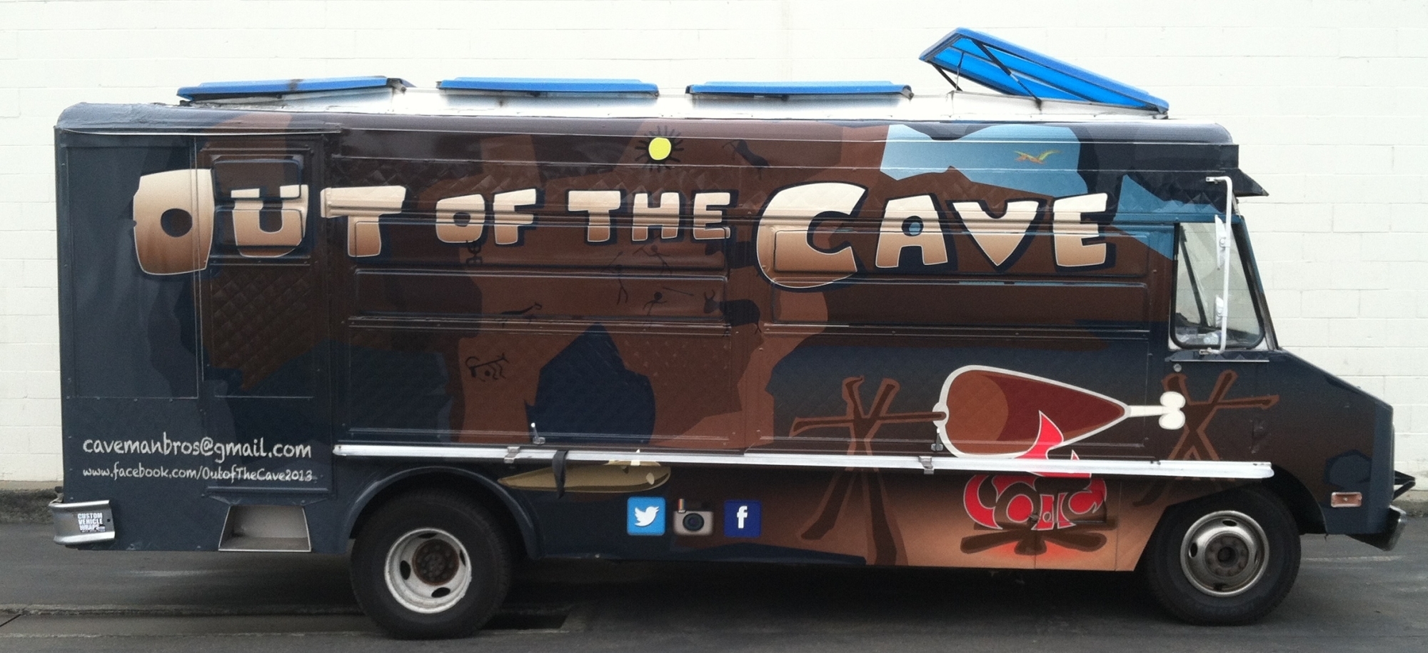 out of the cave food truck wrap07 Custom Vehicle Wraps