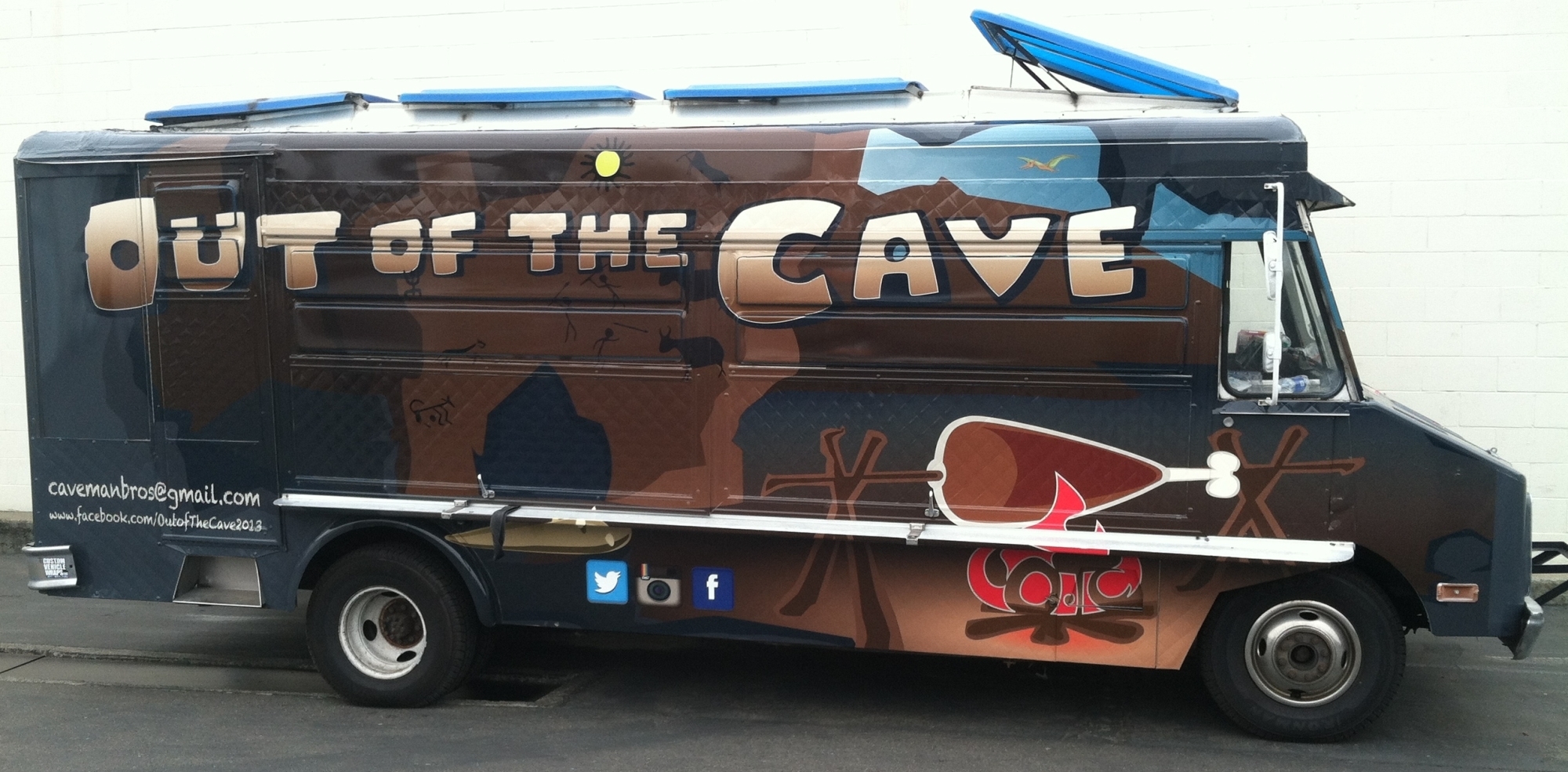 Out of the Cave Food Truck Wrap Custom Vehicle Wraps