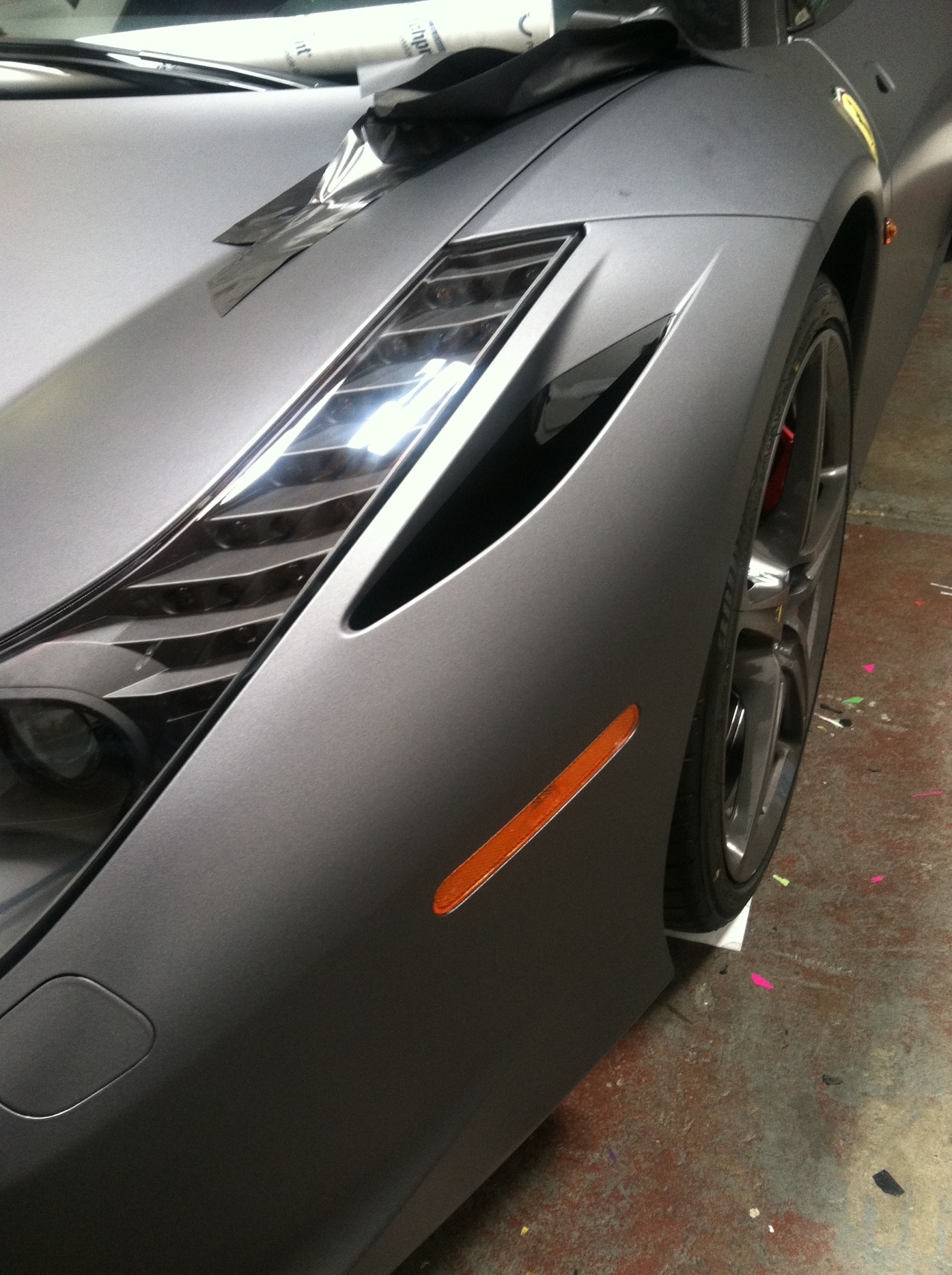 Ferrari Matte Grey Wrap16 Custom Vehicle Wraps