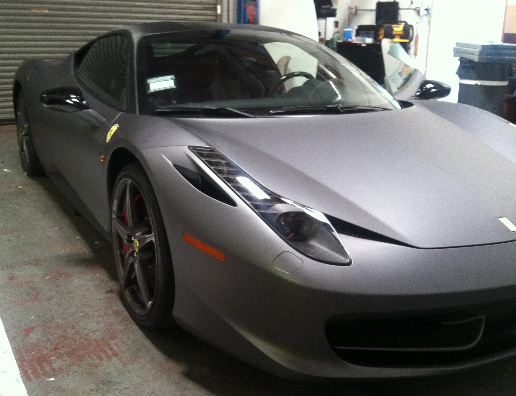 Ferrari Matte Grey Wrap23 Custom Vehicle Wraps