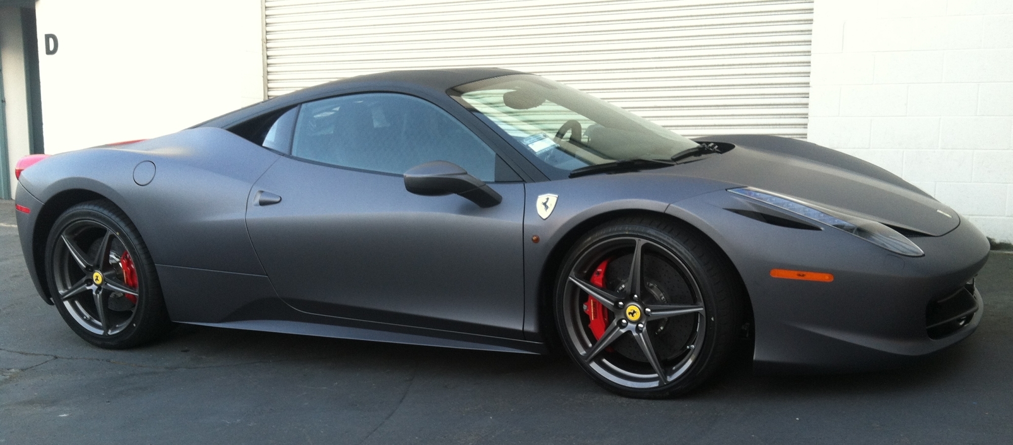 Ferrari Matte Grey Wrap28 Custom Vehicle Wraps