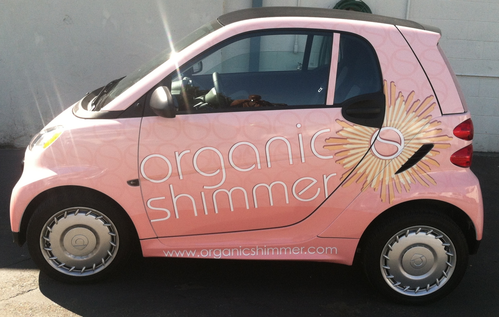 organic shimmer smartcar wrap05 Custom Vehicle Wraps