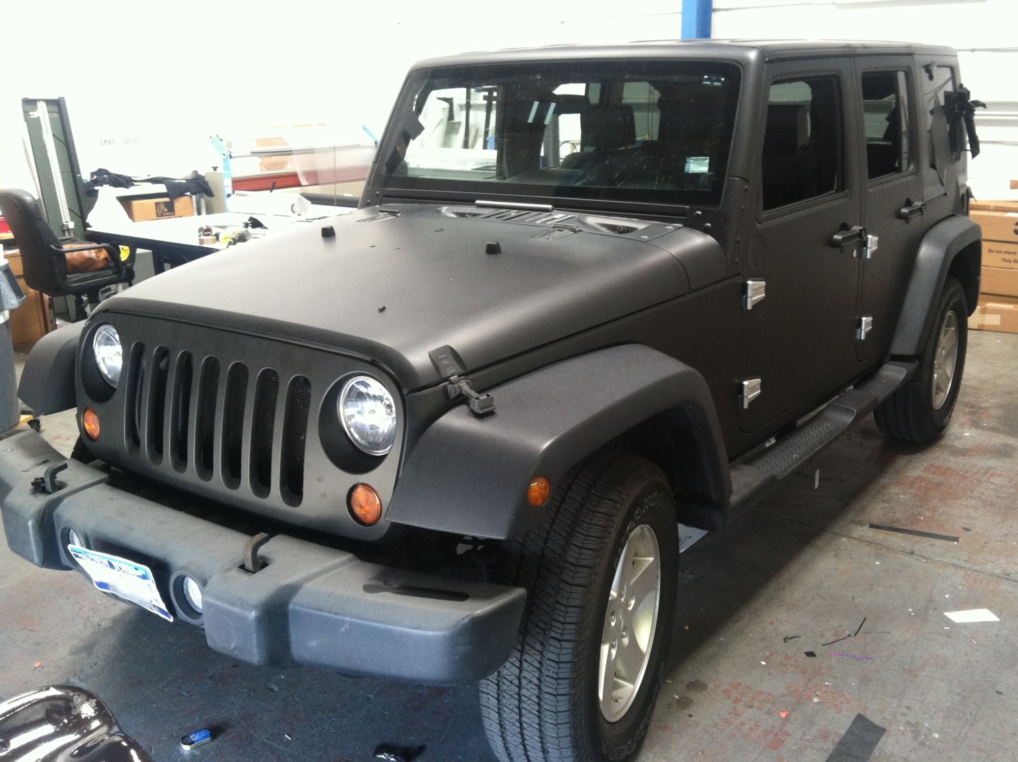 matte black jeep wrap10 Custom Vehicle Wraps