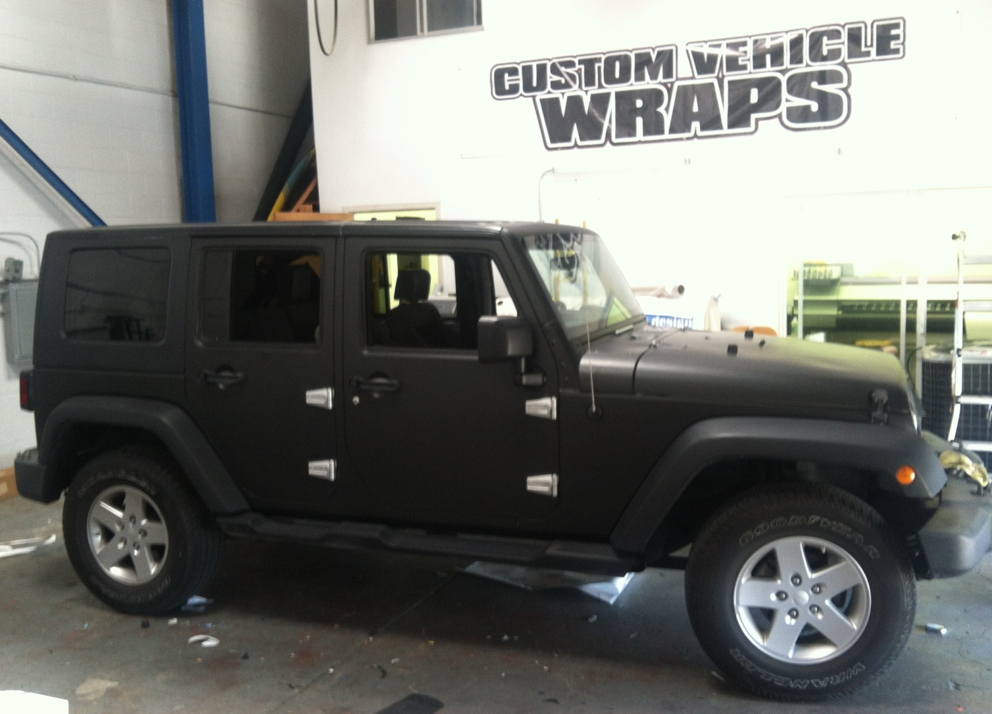 matte black jeep wrap12 Custom Vehicle Wraps