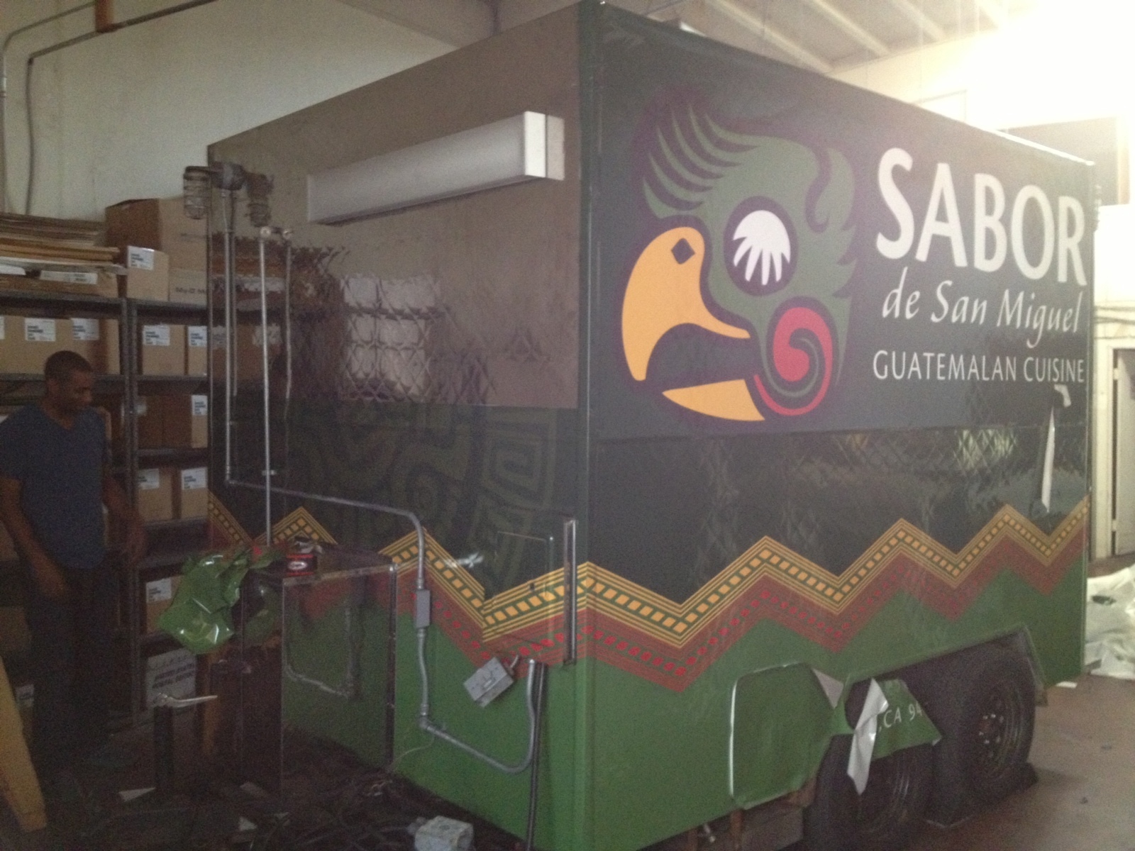 Food Truck Wrap for Sabor de San Miguel Custom Vehicle Wraps